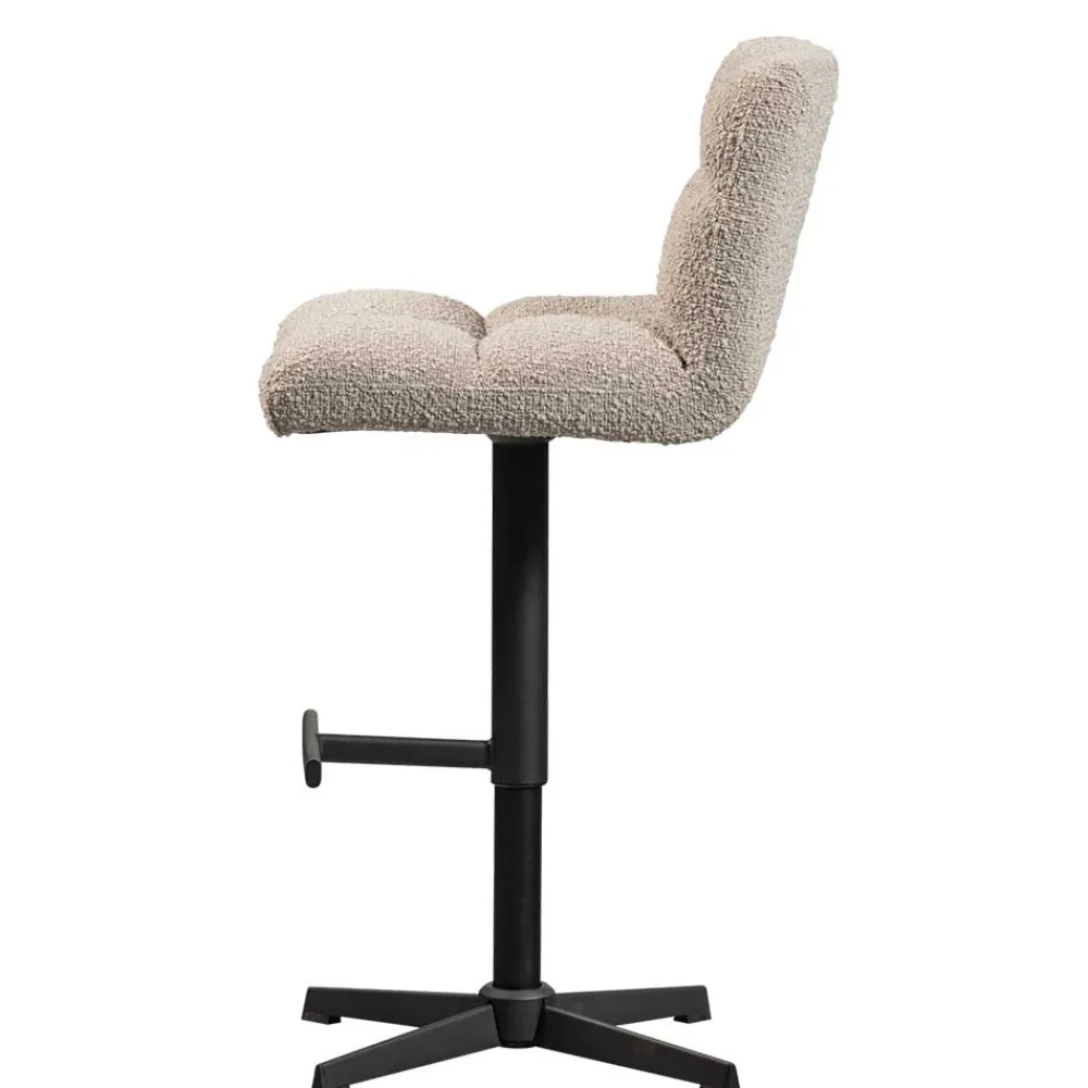 Wohnen Barstuhl in Beige Boucle - Salmanca (2er Set)