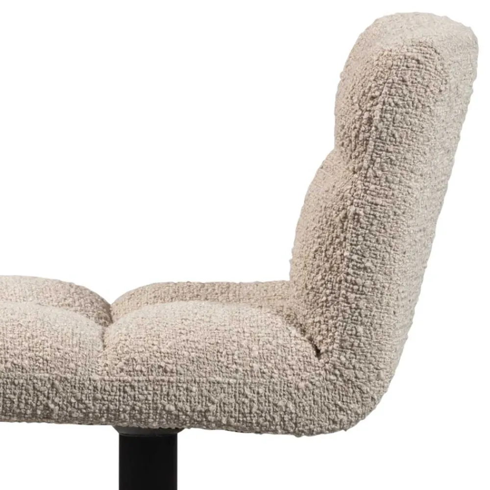 Wohnen Barstuhl in Beige Boucle - Salmanca (2er Set)