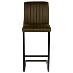 Wohnen Sessel & Hocker|Barhocker*Barstuhl in Oliv Grün Microfaserbezug - Lnyza (2er Set)