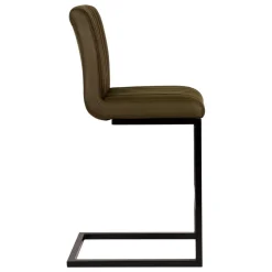 Wohnen Sessel & Hocker|Barhocker*Barstuhl in Oliv Grün Microfaserbezug - Lnyza (2er Set)