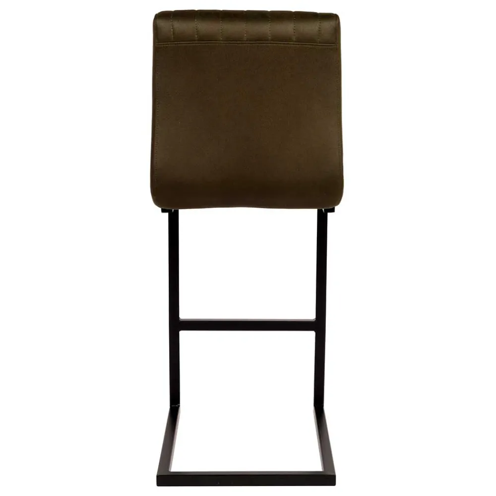 Wohnen Sessel & Hocker|Barhocker*Barstuhl in Oliv Grün Microfaserbezug - Lnyza (2er Set)