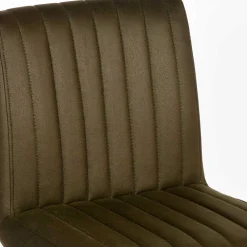 Wohnen Sessel & Hocker|Barhocker*Barstuhl in Oliv Grün Microfaserbezug - Lnyza (2er Set)