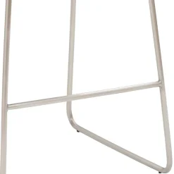 Wohnen Barhocker|Hocker*Barstuhl mit Kufengestell Edelstahl modern - Avila