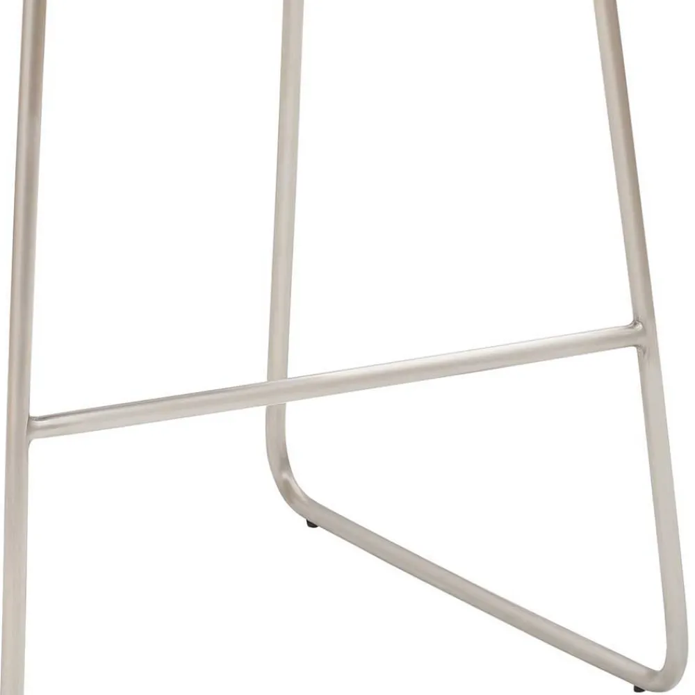 Wohnen Barhocker|Hocker*Barstuhl mit Kufengestell Edelstahl modern - Avila