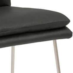 Wohnen Barhocker|Hocker*Barstuhl mit Kufengestell Edelstahl modern - Avila