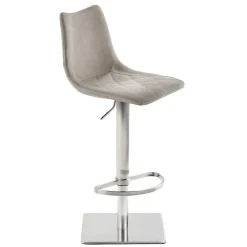 Wohnen Barhocker|Sessel & Hocker*Barstuhl mit Schalensitz in Lichtgrau - Inn