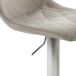 Wohnen Barhocker|Sessel & Hocker*Barstuhl mit Schalensitz in Lichtgrau - Inn