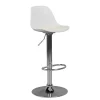 Wohnen Barhocker|Hocker*Barstuhl mit Schalensitz in Weiß & Chrom - Vorgaz