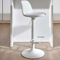 Wohnen Barstuhl mit Sitzschale & Tellerfuß - Fenturam (2er Set)