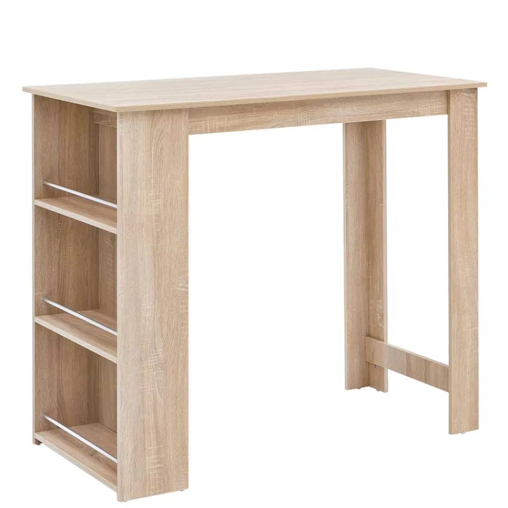 Wohnen Bartisch mit Regal in Sonoma-Eiche - Calls