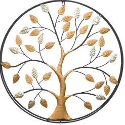 Wohnen Baum Wanddekoration mit rundem Rahmen - Campitello