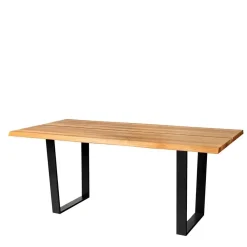 Wohnen Naturholzmöbel|Tische*Baumkante Esszimmertisch aus Wildeiche massiv - Jessmine