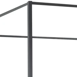 Wohnen Betten|Betten*Baumkante Wildeiche Bett mit Metall Himmel Gestell - Agadi