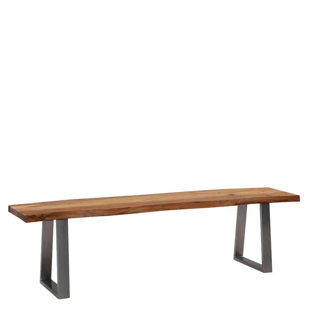 Wohnen Loft Möbel|Industrial Möbel*Baumkanten Essbank aus Akazie Massivholz - Yukon