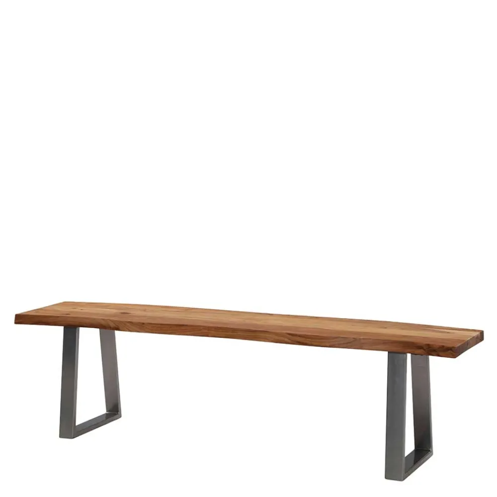 Wohnen Loft Möbel|Industrial Möbel*Baumkanten Essbank aus Akazie Massivholz - Yukon