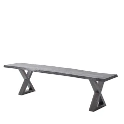 Wohnen Baumkanten Essbank in Akazie Grau - Simael