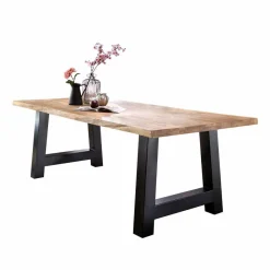 Wohnen Baumkanten Esstisch Morienta aus Eiche massiv