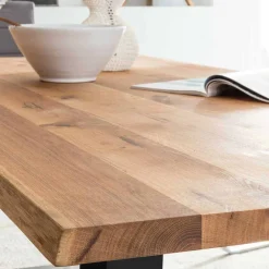 Wohnen Baumkanten Esstisch Morienta aus Eiche massiv