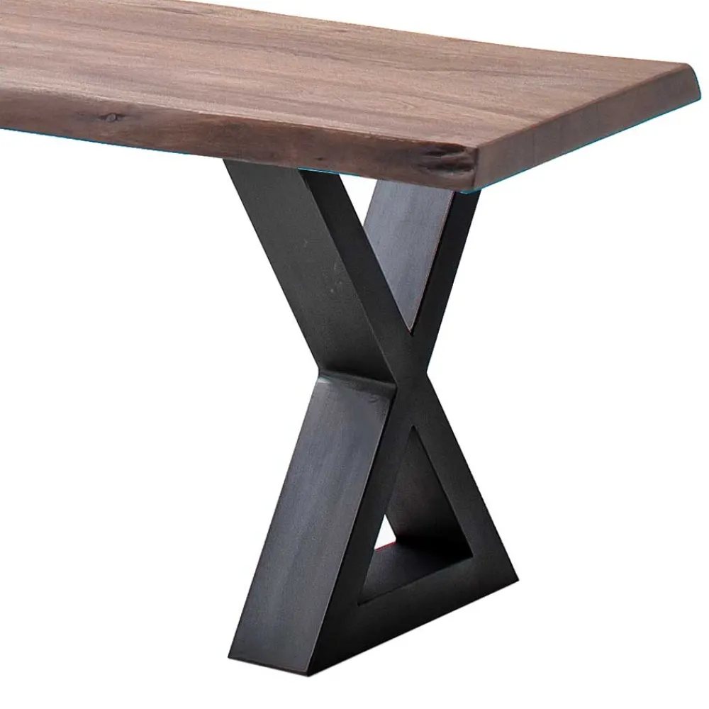 Wohnen Sitzbank|Küchenbänke*Baumkanten Esstisch-Bank in Walnuss - Gianmario