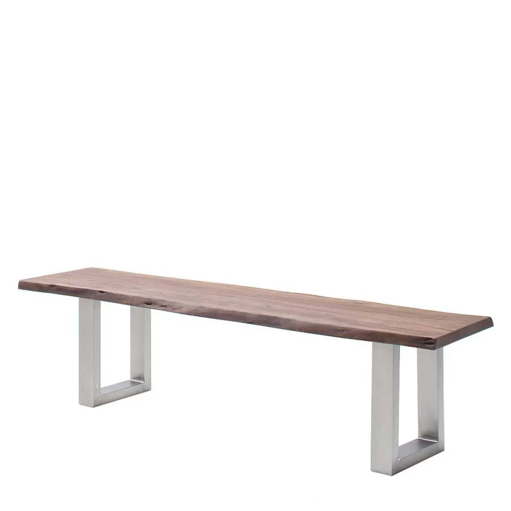 Wohnen Baumkanten Esstischbank mit Bügelgestell - Lydija