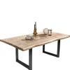 Wohnen Loft Möbel|Industrial Möbel*Baumkantentisch aus Mangobaum Massivholz - Danae
