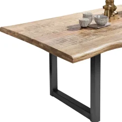 Wohnen Loft Möbel|Industrial Möbel*Baumkantentisch aus Mangobaum Massivholz - Danae