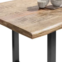 Wohnen Loft Möbel|Industrial Möbel*Baumkantentisch aus Mangobaum Massivholz - Danae
