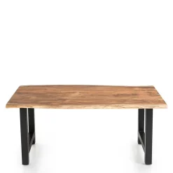 Wohnen Sitzgruppe*Baumkantentisch und Tischsessel Set - Eulena (fünfteilig)