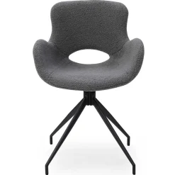 Wohnen Sitzgruppe*Baumkantentisch und Tischsessel Set - Eulena (fünfteilig)