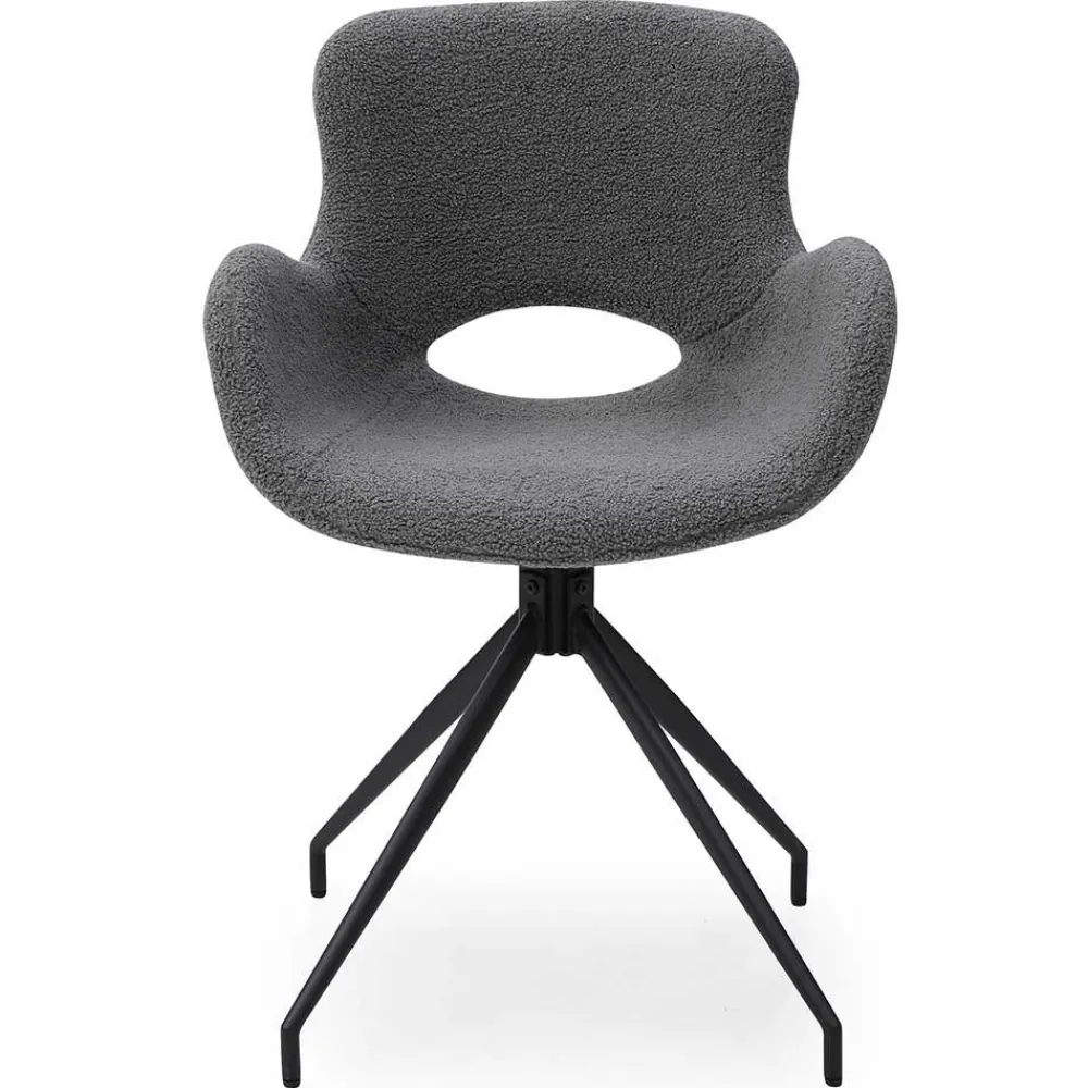 Wohnen Sitzgruppe*Baumkantentisch und Tischsessel Set - Eulena (fünfteilig)