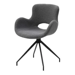 Wohnen Sitzgruppe*Baumkantentisch und Tischsessel Set - Eulena (fünfteilig)