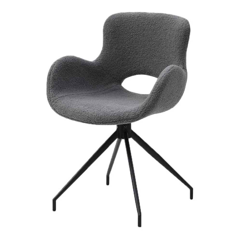 Wohnen Sitzgruppe*Baumkantentisch und Tischsessel Set - Eulena (fünfteilig)