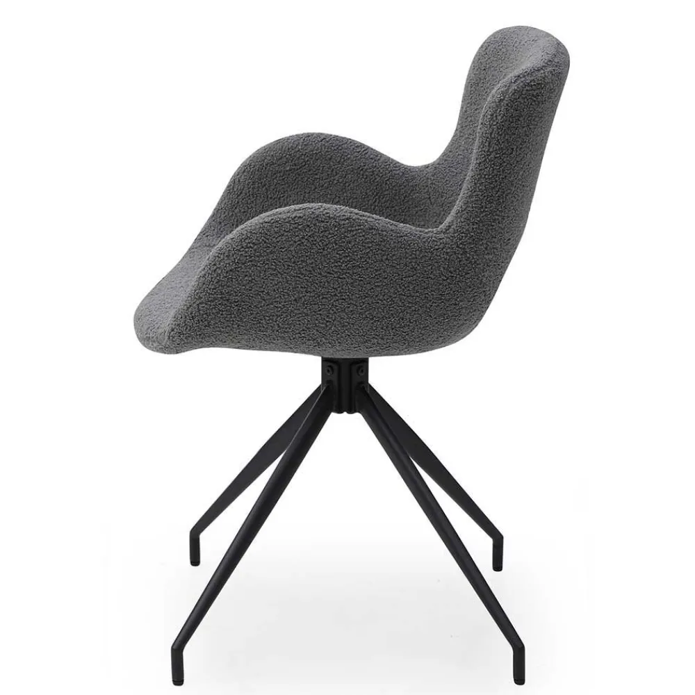 Wohnen Sitzgruppe*Baumkantentisch und Tischsessel Set - Eulena (fünfteilig)