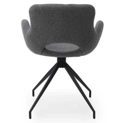 Wohnen Sitzgruppe*Baumkantentisch und Tischsessel Set - Eulena (fünfteilig)