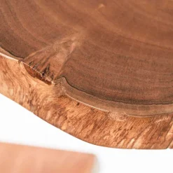 Wohnen Esszimmerregale|Regale*Baumscheiben Wandboards aus Akazie Massivholz - Tofana (dreiteilig)