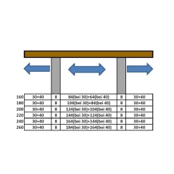 Wohnen Baumtisch aus Wildeiche Massivholz - Cantinos