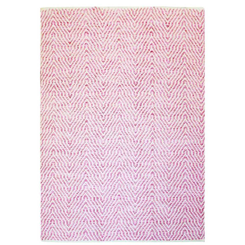 Wohnen Weiße Möbel|Teppiche*Baumwollteppich mit Zickzack-Muster - Garrysa