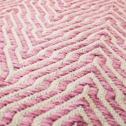 Wohnen Weiße Möbel|Teppiche*Baumwollteppich mit Zickzack-Muster - Garrysa