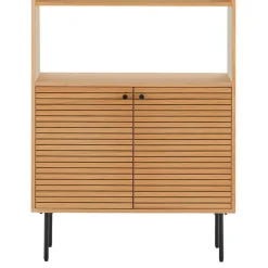 Wohnen Retro Möbel|Wohnzimmer-Regale*Bücherregal mit Eiche Furnier - Virona