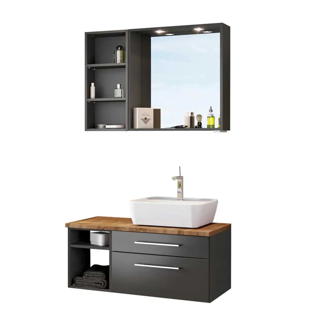 Wohnen Becken & Unterschrank im Möbelset - Estregos (dreiteilig)