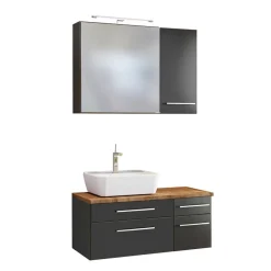 Wohnen Beckenschrank & Spiegelschrank - Estregos II (dreiteilig)