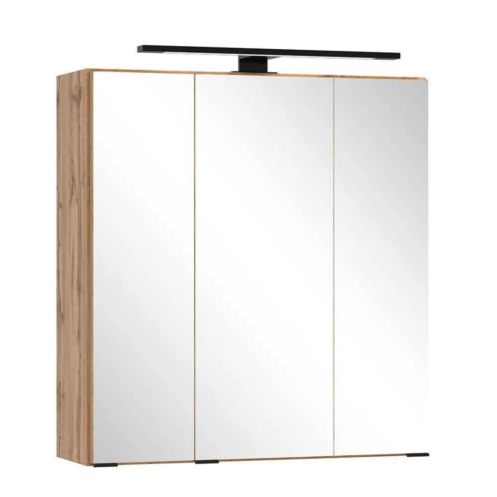 Wohnen Beckenschrank & Spiegelschrank & Unterschrank - Crystoga (dreiteilig)