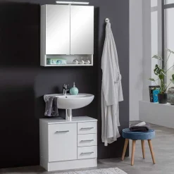 Wohnen Beckenschrank und Spiegelschrank - Skiranov (zweiteilig)