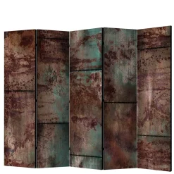 Wohnen Bedruckter Paravent in Metallstruktur Optik - Save