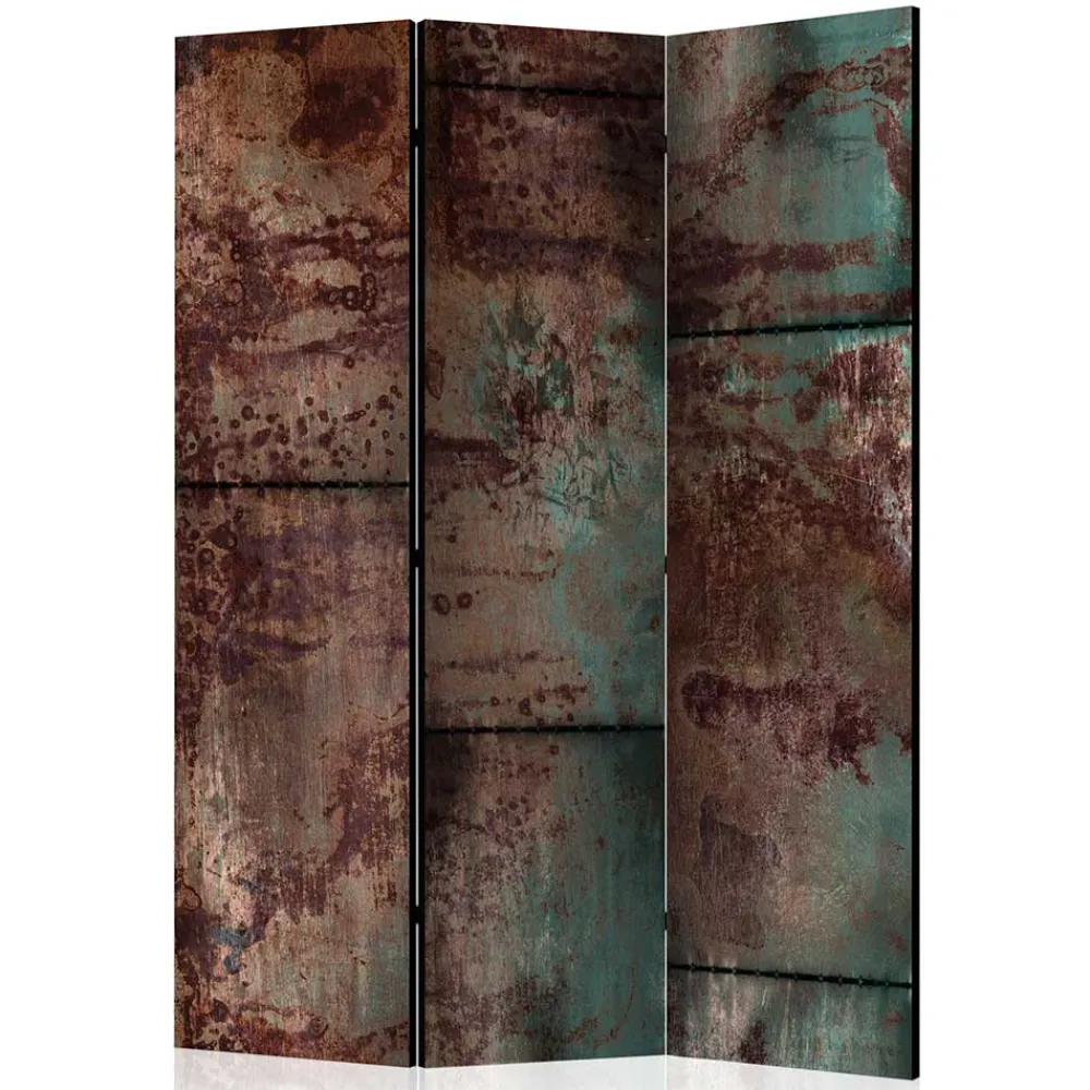 Wohnen Bedruckter Paravent in Metallstruktur Optik - Save