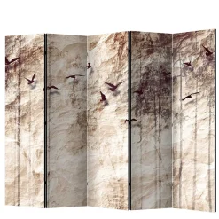 Kinder Wohnen Bedruckter Paravent mit Vögel Bäume Motiv - Estoron