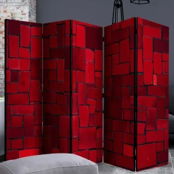 Wohnen Paravents*Bedruckter Paravent Rote Mauer - Zerval