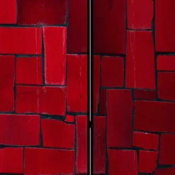 Wohnen Paravents*Bedruckter Paravent Rote Mauer - Zerval