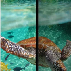 Wohnen Paravents|Kinder-Paravents*Bedruckter Paravent Urlaubsträume Meer & Bewohner - Luzillo