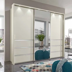 Wohnen Beiger Schlafzimmerschrank Pastranav mit sechs Schubladen